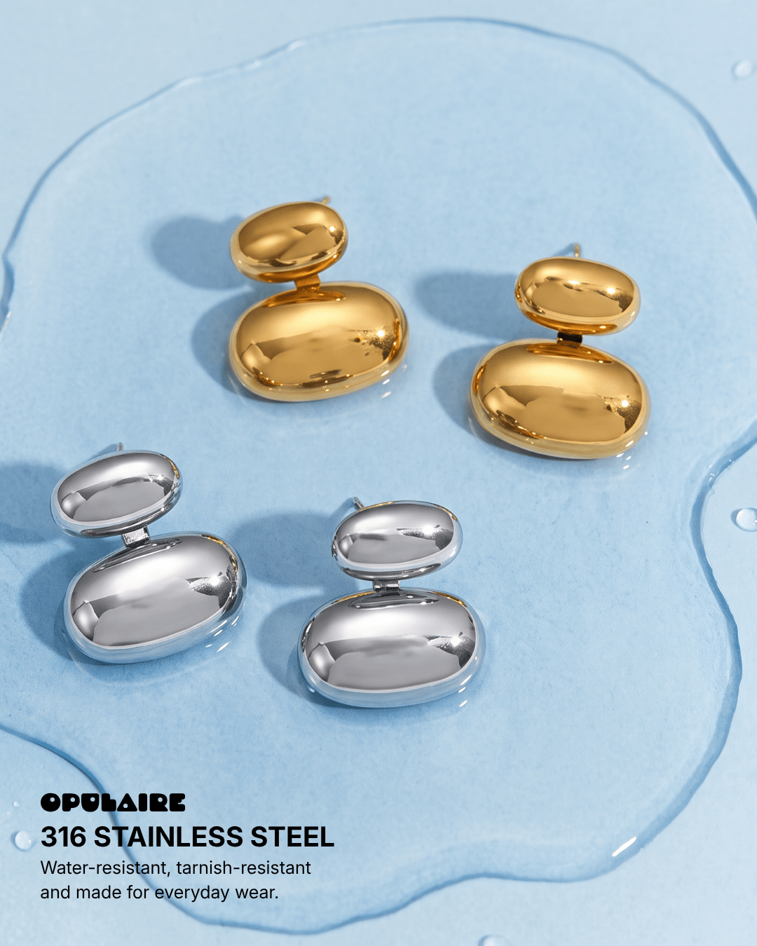 Amber earrings