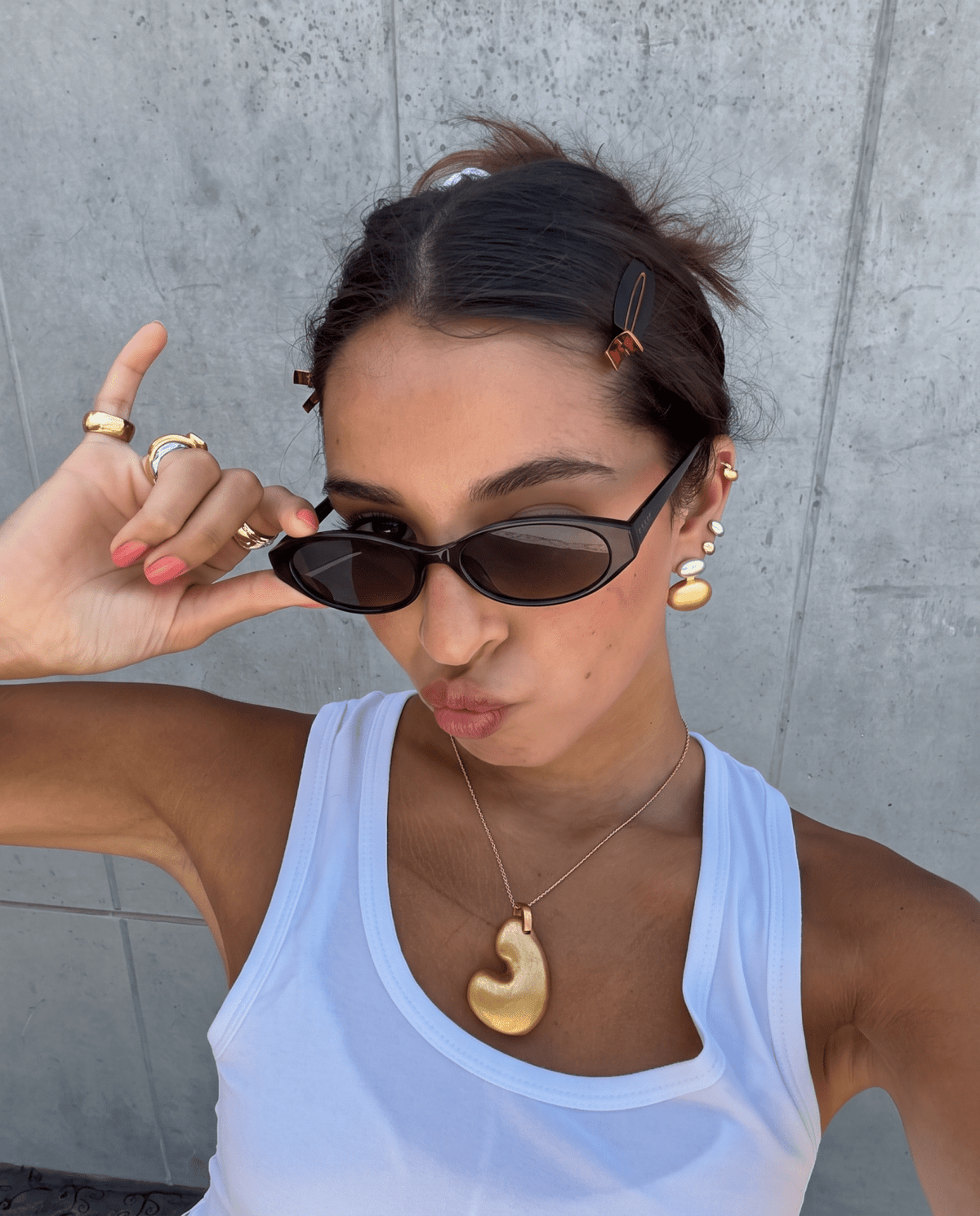 Amber earrings